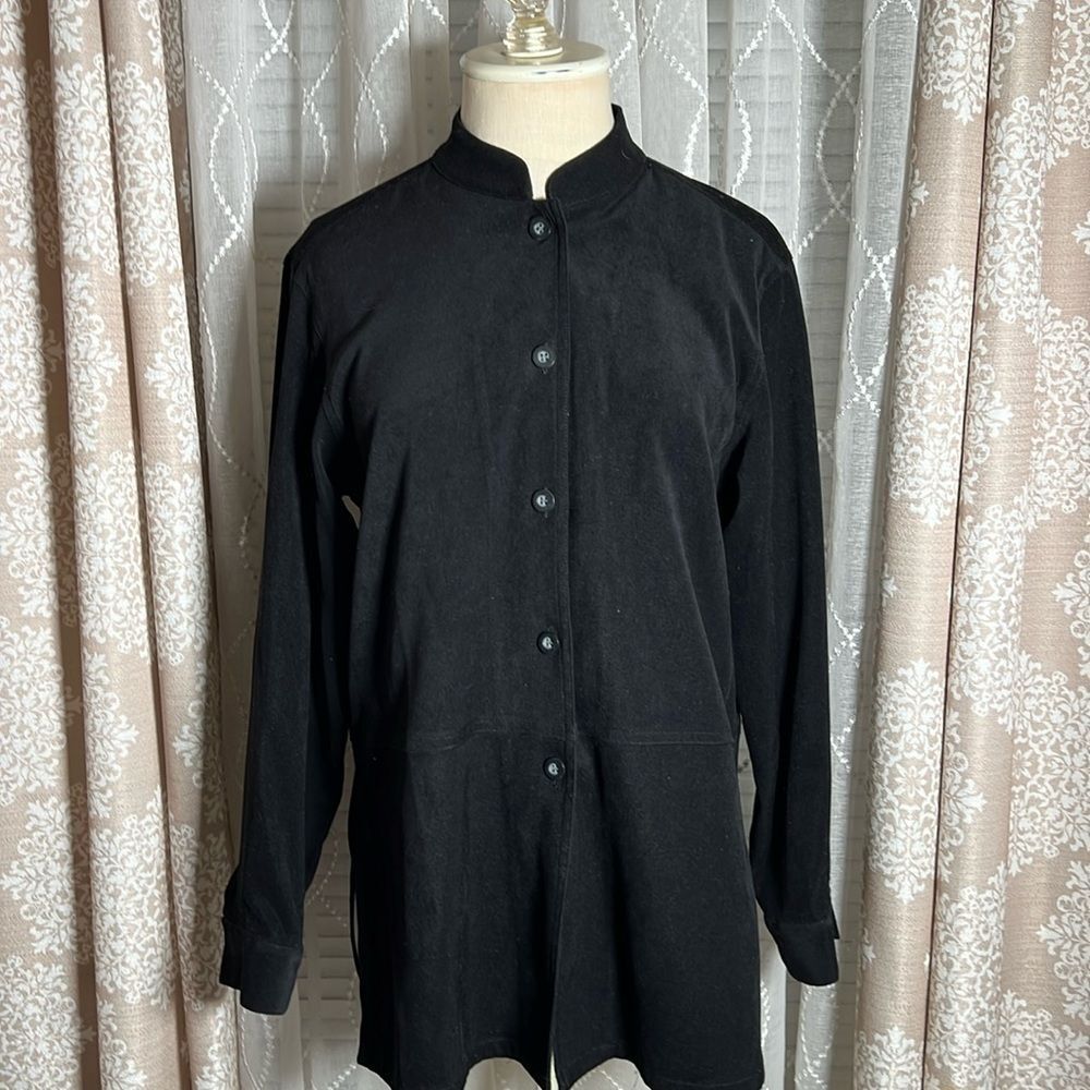 Freeport Studio Black Button-Up Jacket – Size 6P